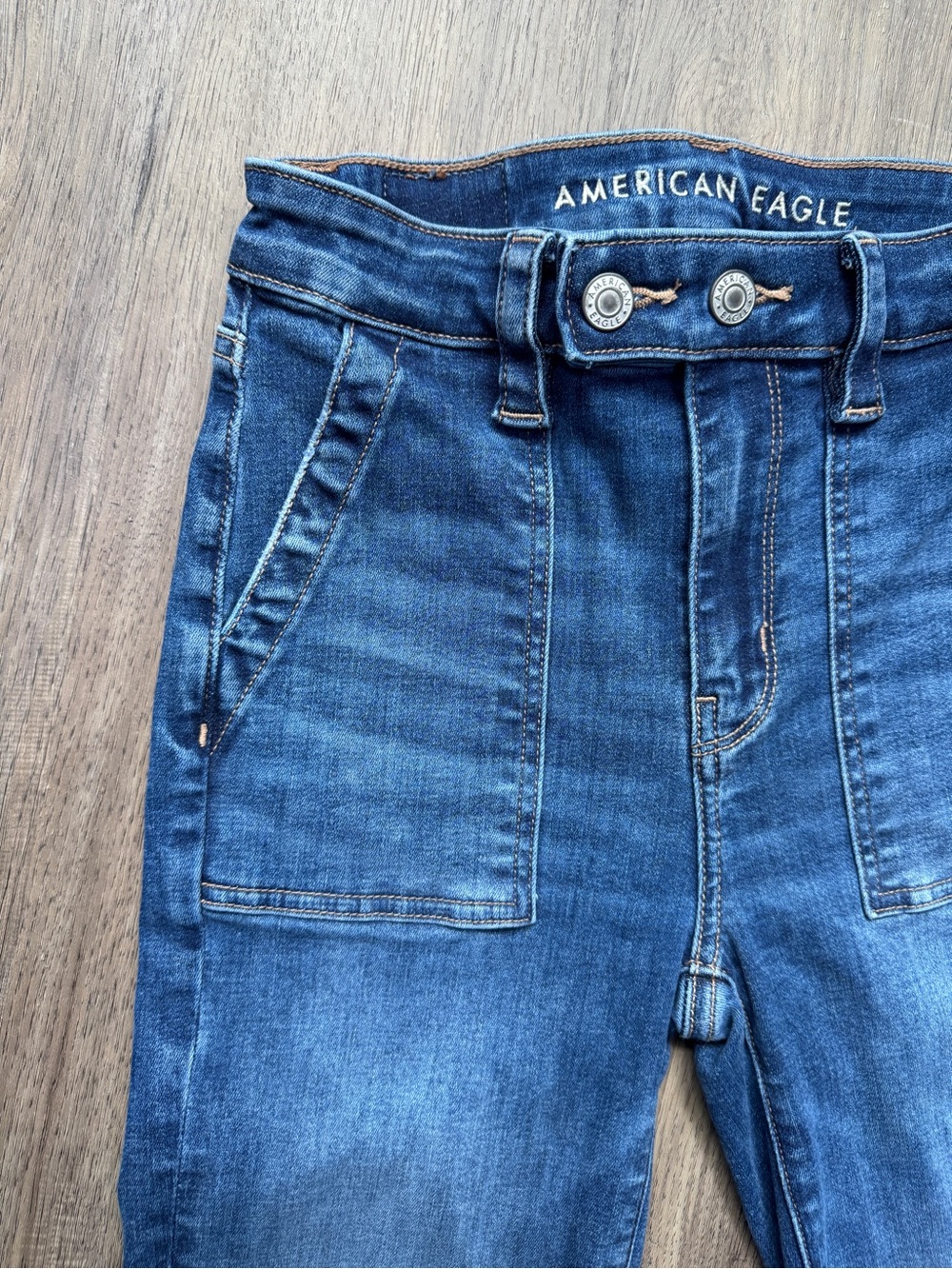 American Eagle Outfitters Women's Super High-Rise Flare - Size 00 Regular - Picture 4 of 14